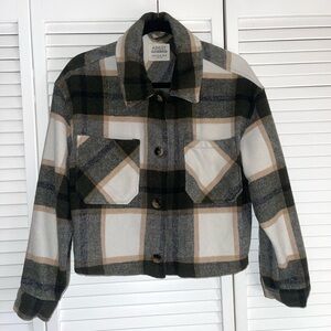 Plaid Cropped Jacket